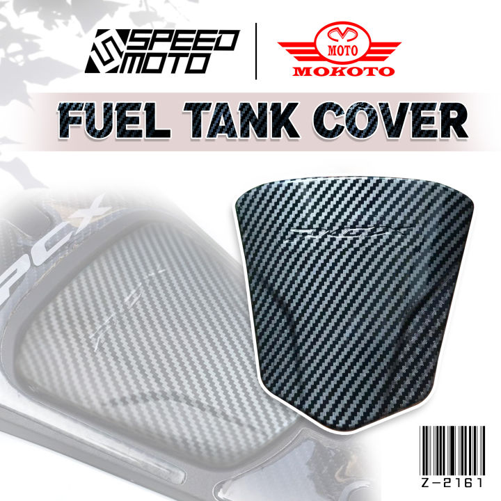 Pcx Gas Fuel Tank Cover Pad Z Glossy Carbon Garnish For Honda