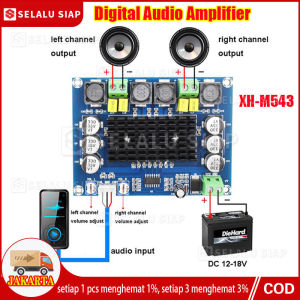 (dalam Stok Dikirim Dari Jakarta，COD) 2x120W Stereo Subwoofer XH-M139 2x50W+100W XH-M543 Power Amplifier Class D Daya Tinggi Digital Amplifier Papan Modul Dual Channel