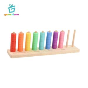 Gamchiano Gỗ Phân Loại Màu Đồ Chơi Xếp Chồng Đồ Chơi Giáo Dục Nhận Dạng Màu Sắc Đồ Chơi Học Tập Sớm Cho Trẻ Em Quà Tặng Sinh Nhật