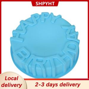 [COD] SHPYHT Local delivery Ship within 24 hours Happy Birthday Baking Pan Round Mousse Silicone Mold DIY Cake Baking Tray