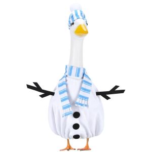 ≮927≯ Cross-border new Christmas snowman 23 Inch goose costume festive party atmosphere decoration porch goose costume set