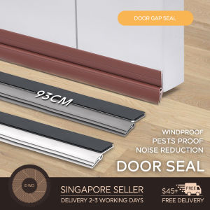【SG Next Day Delivery】93cm-100cm Single Side Door Seal Strip for Bottom Door Gap Sliding Door Applicable Noise Reduction Wind & Dust Proof Pests & Insects Proof Prevent Air & Light Leakage Block out Cockroaches and Lizards.