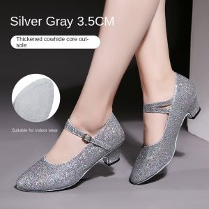 Modern Dance Women Closed Toe Ballroom Tango Salsa Latin Dance Shoes For Women