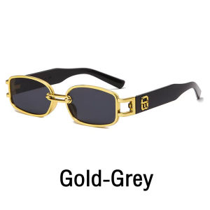 Trendy Sunglasses UV Protection Outdoor Fashion Match Retro Metal Frame Hip Hop Street Style Cermin Mata Hitam