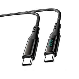 Kabel Data 100W LED Cable Fast Charging 2 IN 1 Charging/Transmission TYPE-C To TYPE-C YESPLUS YS-831