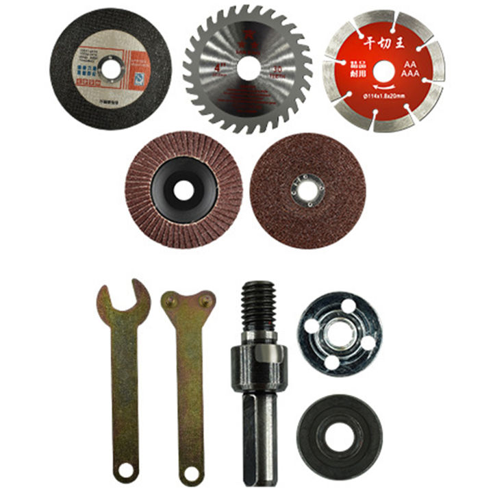 Grinding Set 10PCS Electric Drill Conversion Cutting Grinding Sets Angle Changing ...