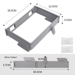 Foldable Trash Can Household Cabinet Door Wall-mounted Plastic Bag Hanger Kitchen Storage Garbage Bag Holder