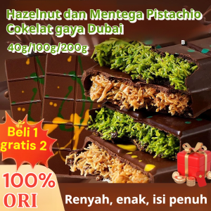 【COD】Dubai Cokelat Pistachio Kunafa Cho Cweeet Cokelat Batang Renyah Pistachio Dubai Cokelat Belgia Premium Dubai Pistachio Kunafa Cokelat Kunafa Pistachio Cokelat