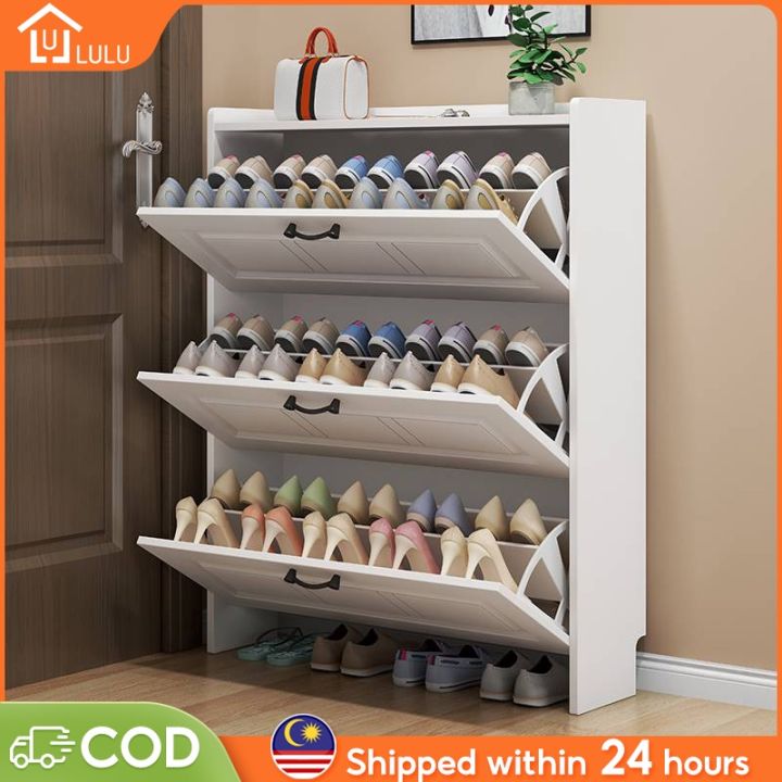 ✣LU-Multi-Layer Shoe Cabinet Large Capacity Shoe Rack Wooden Shoe