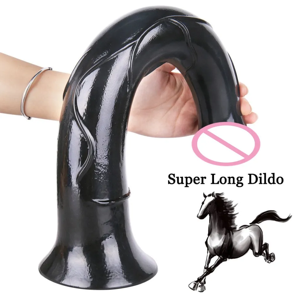 Privacy]42cm Long Huge Horse Dildo Realistic Animal Dildo Suction Cup Big  Black Silicone Penis Sex Toys for Women Adult Sex Shop Product | Lazada PH