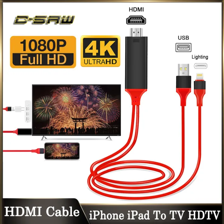 Hdtv Cable Hdmi Cable For Ipad To Tv C-SAW 2m Lightning Port IOS - Main Image