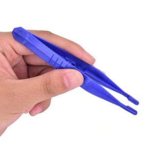 Disposable BPA Free First Aid Plastic Tweezer Plastic Thumb Forceps Pet Care Feeders