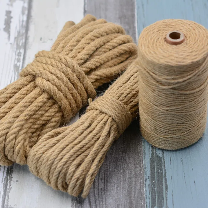 Patty Rope 10m*4mm DIY cat scratch rope, jute rope wrapped with sisal rope instead ...