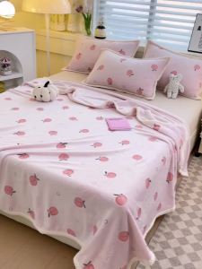 Blanket bed sheet small blanket cover student dormitory single person plush thickened coral velvet double-sided nap blanket