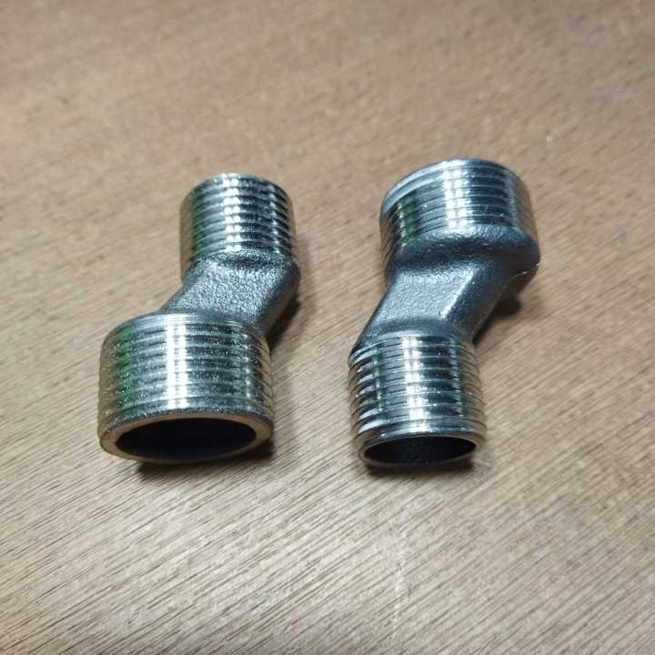 DOUBLE NEPEL GENJONG 3/4 X 1/2 inch Sambungan Kran Mixer Panas Dingin