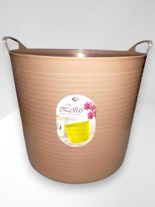 NIKKO Lotus Round Flexi Laundry Bucket/Extra Large Laundry Basket with Handle/All Purpose Flexible Organizing Big Bucket/Clothes Hamper/Lagayan ng Labahan/High Quality Multipurpose Lightweight and Portable Storage Organizerl For Storing ClothesToysBooks