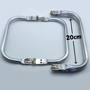 2Pcs Square-shaped Aluminum Purse Frame Handle DIY Metal Bag Sewing Tailor Accessories Bag Frame for Purse Backpack Bags Parts