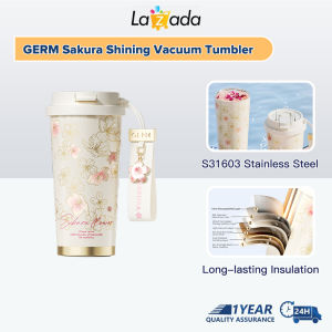GERM Sakura Coffee Cup 500ml S31603 Stainless Steel Thermos Bottle Leakproof Water Bottle Tumbler
