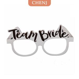 [COD] CHENJ แก้วกระดาษปาร์ตี้สละโสดเจ้าสาวสีขาวสีโรสโกลด์