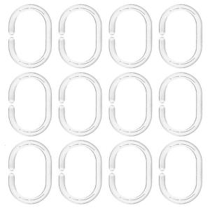 Easy Maintenance Bath Curtain Hook Plastic Construction Resists Deformation Easy To Wipe Clean Home Improvement