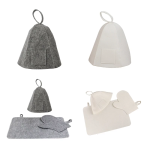 Chống nhiệt Mũ tắm hơi Găng Tay nón lưỡi trai tắm cho bé phong cách Nga Tóc Turban Một Cách Nhanh Chóng Khăn Khô Mũ Vaporarium Cho Phụ Nữ Người Đàn Ông