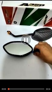 SPION KARBON BEAT TANGKAI TANGGUNG TWOTONE DRAT HONDA ASLI BAKARAN SPION BEAT HONDA