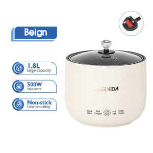 MEEVIDA Mini Electric Non-stick Pan Rice Cooker - Multicooker 4 programmes(Cook rice/congee/soup/Hotpot)Household Rice Cooker 电煮锅 -1.8L