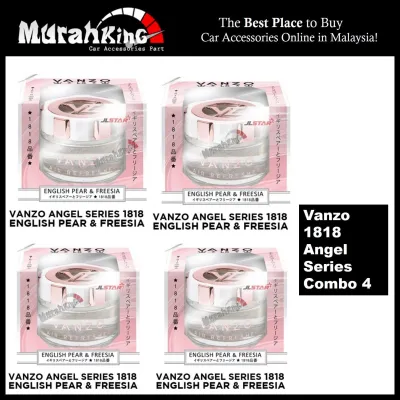 4 x Vanzo Angel Series 1818 Car Perfume Air Freshner (English Pear & Freesia)