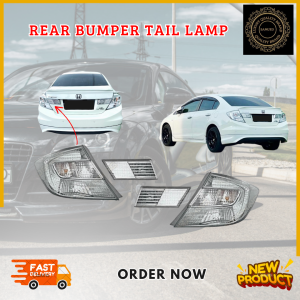 HONDA CIVIC FB 9TH 2012-2015 REAR BUMPER TAIL LAMP BRAKE LIGHT ALBINO JEPUN SPEC