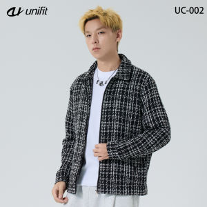 UNIFIT Plaid Textured Checkered Zip-Up Jacket UC-002