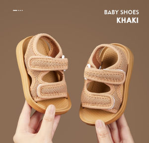 Cheerful Mario Adjustable Strap Mesh Sandals for Toddlers 2-7 Years - Anti-Slip Soft Sole Breathable Fabric - Black/Dark Gray/Pink/Olive