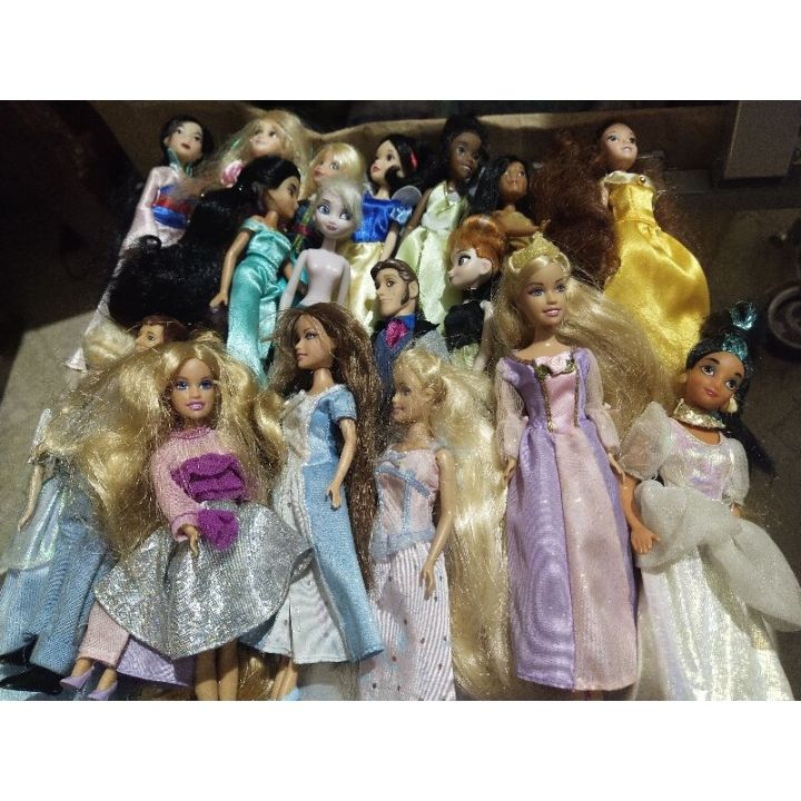 2023 New mini dolls mini barbie dolls mini Disney princess Lazada