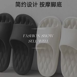 New Simple EVA Slide Sandals For Women Indoor Home Use CoupleS Style Thick-Soled Non-Slip Sandals For Men