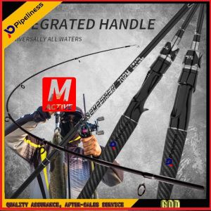 [COD] Bộ câu cá Pipeiness M 5.9Ft/6.89Ft siêu nhẹ và cần câu quay/đúc đúc cần câu bằng sợi carbon màu đen có tay cầm chống trượt cho mọi vùng nước