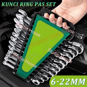 Kunci Ring Pas 8pcs 8-24mm/Kunci Ring Pas 1 Set 8 Sampai 24 Mm Combination Spanner Wrench