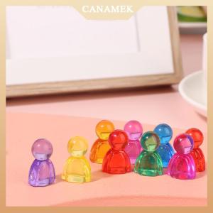 [CANAMEK] 20Pcs 24x16x12mm Games Markers Acrylic Interact Game Colorful Humanoid Chess Pieces For Board Game Card Accessories