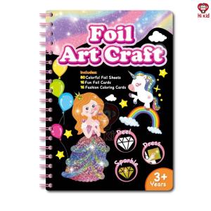 [SG Seller]DIY Foil Art Craft Book for Children Space Themed Sparkle Art Kit with Foil Sheets Children Sparkle Art Craft Book
