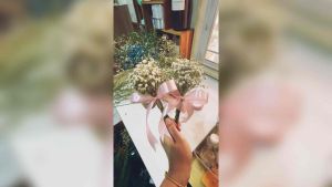 ช่อดอกไม้แห้งมินิ ยิปโซสีธรรมชาติ ช่อเปลือย ช่อดอกยิปโซมินิสีธรรมชาติ งานแฮนด์เมด