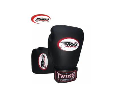 Twins Special High Quality Synthetic Leather KIDS Boxing Gloves Large/4.OZ [Black]