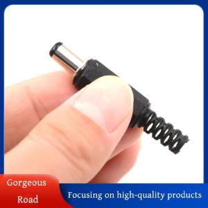 [Gorgeous] Hot Sale 10Pcs 2.1mm x 5.5mm Male DC Power Plug Socket Jack Connector Black Plastic Cover
