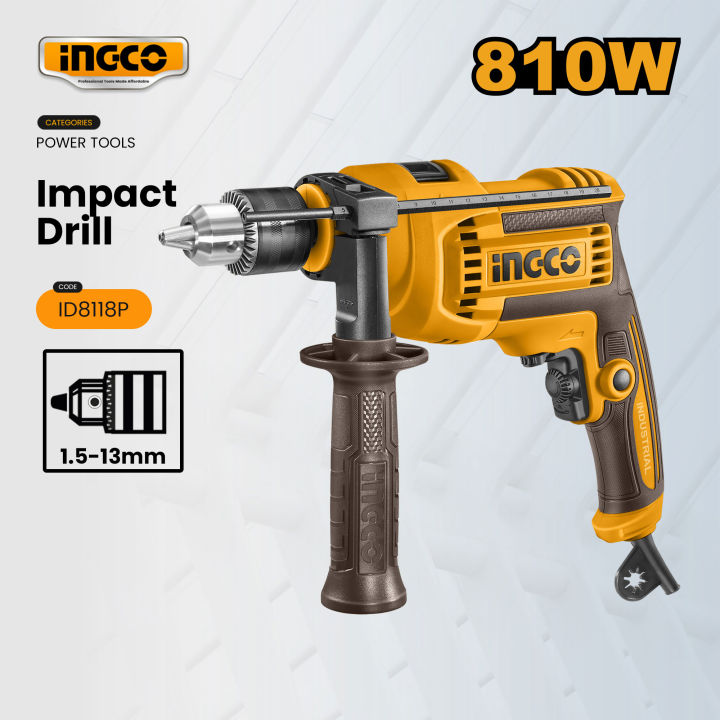 Ingco 810W/850W Impact Hammer Drill w/ Variable Speed Concrete Drilling Electric Hand Drill Barena Power Tool - IPT | Lazada Philippines