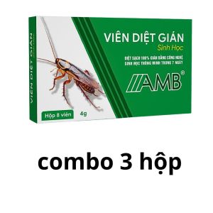 Combo 2 viên diệt gián AMB viên diệt gián Đức tiêu diệt gián hiệu quả an toàn không mùi hóa chất