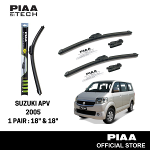 PIAA Si-Tech Silicone Wiper For APV 2005 (18" & 18")