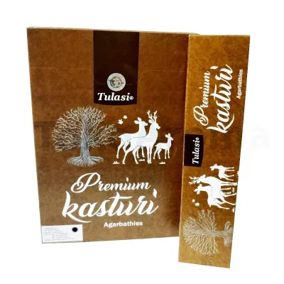 Tulasi Premium Kasturi Agarbathies (Incense Sticks) (1 Pack of 25g)