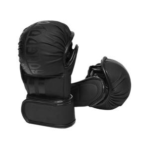 Half Finger Boxing Gloves for Adult Men Women Adjustable Leather Kickboxing Training Gloves for Punching Bag Workout