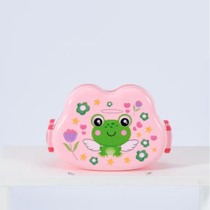 Cartoon Kid Lunch Box Kids Lunch Box with Spoon and Leak-Proof Compartment Portable Food Storage