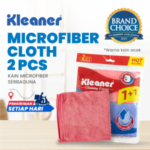 Kleaner Kain Lap Microfiber 40 x 38 Cm 2 Pcs Cloth Serbaguna GSG003