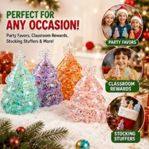 Christmas Tree Squishy Toy Soft Squeeze Stress Relief Fidget Sensory Toy Holiday Gift Kids Adults Party Favor
