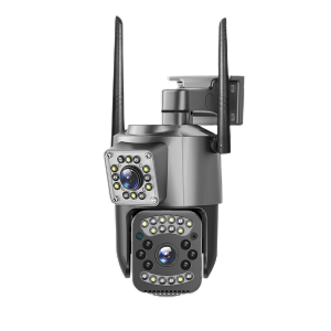 V380 Pro CCTV Camera Connect Cellphone With Dual Lens 5G SIM Card CCTV Camera 4K 8MP Solar CCTV 360 Outdoor Use SIM Card Wireless Connection Phone Color Night Vision