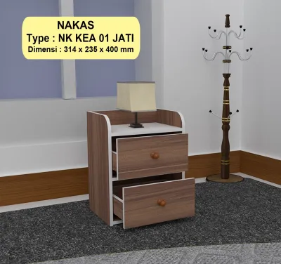 MEJA NAKAS SAMPING NAKAS NK KEA 01 BED SIDE TABLE/LACI SERBAGUNA [PARCIL]